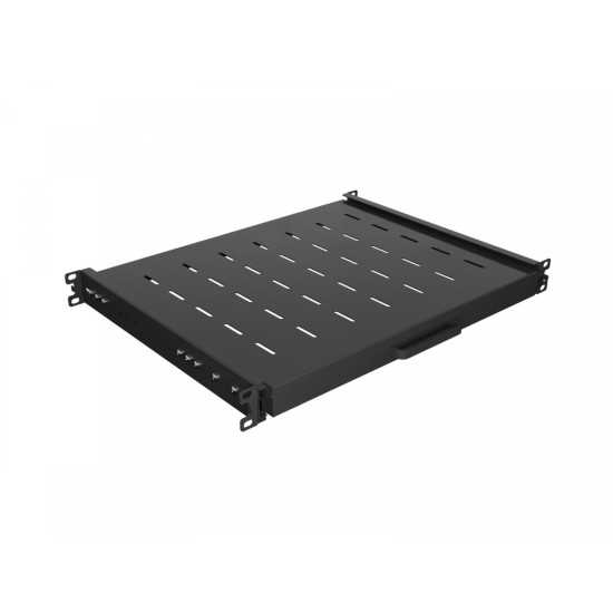 Półka wysuwana do szaf rack 19 cali  350mm czarna 