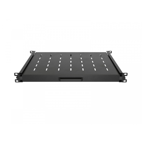 Półka wysuwana do szaf rack 19 cali  350mm czarna 