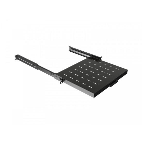 Półka wysuwana do szaf rack 19 cali  350mm czarna 