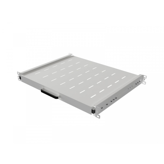 Półka wysuwana do szaf rack 19 cali 350mm szara 