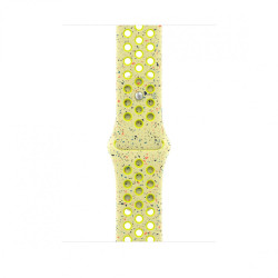 Pasek sportowy Nike w kolorze promiennym zielonożółtym do koperty 46 mm - rozmiar S/M