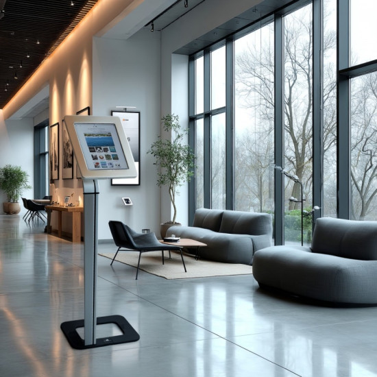 Stojak, uchwyt reklamowy do tabletu, podłogowy z blokadą MC-645 , 9.7-10.1 cali, uniwersalny