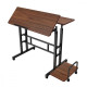 Mobilne biurko regulowane MC-124 B max 50kg, regulacja wysokości 67-115 cm, blat 80x60 cm 