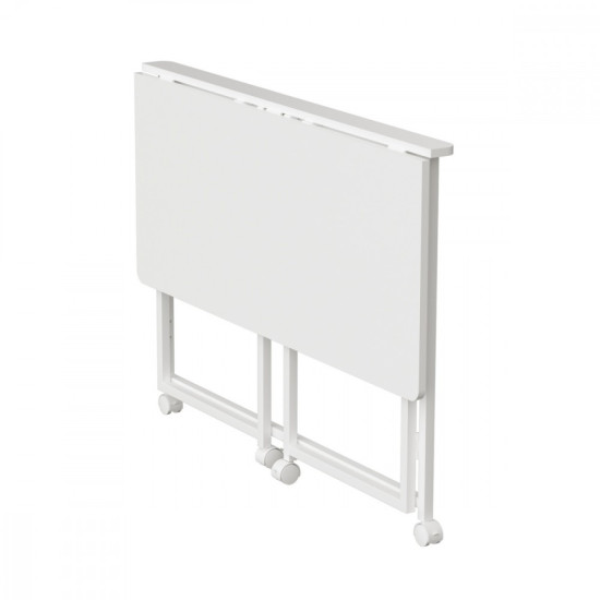 Biurko, stolik z kółkami MC-1250W 100x50 cm blat, max 50kg Białe