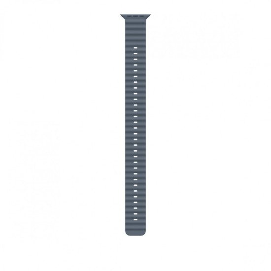 Przedłużka do paska Ocean w kolorze marynarskiego granatu do koperty 49 mm - elementy z tytanu w kolorze naturalnym