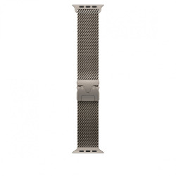 Bransoleta mediolańska z tytanu w kolorze naturalnym do koperty 49 mm - rozmiar M