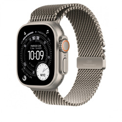Bransoleta mediolańska z tytanu w kolorze naturalnym do koperty 49 mm - rozmiar M