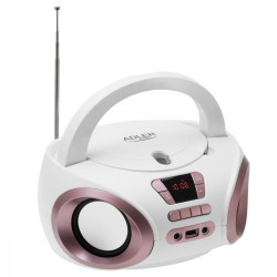 Radio Boombox CD MP3 AD1181 biało-miedziany