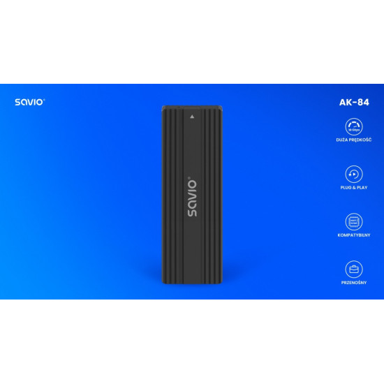 Obudowa na dysk zewnętrzny M.2 SSD NVMe & NGFF Combo  AK-84