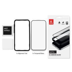 3D Armour Glass - Szkło hartowane iPhone 17 Pro + ramka instalacyjna