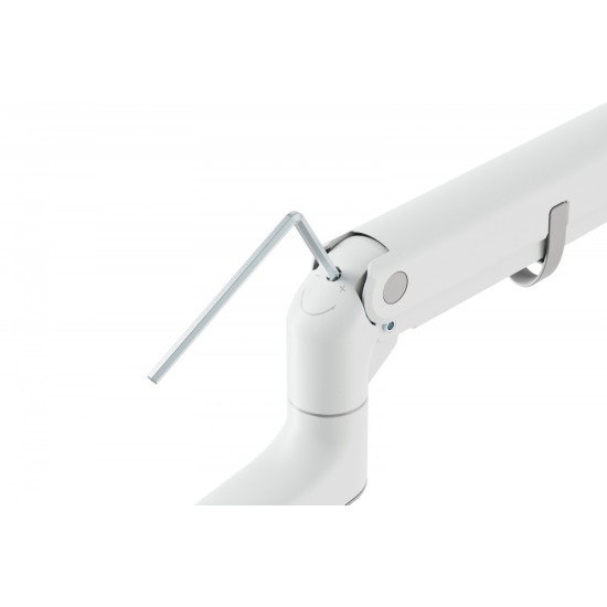 Ramię biurkowe pojedyncze z zaciskiem i sprężyną gazową 1x LCD max. 57