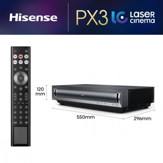 Projektor 4K Smart Laser Cinema PX3 