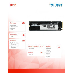 Dysk SSD 1TB P410 PCIe M.2 Gen4 x4 NVMe 1.4 2280 5000/4500MB/s 