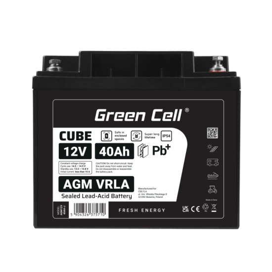 Akumulator AGM VRLA 12V 40Ah IP54