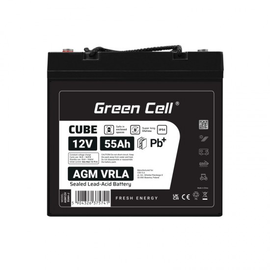 Akumulator AGM VRLA 12V 55Ah IP54