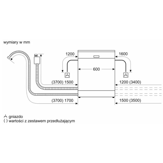 Zmywarka front Extra Dry SMU2HVS06E inox