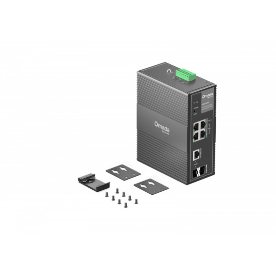 Przełącznik IES206GPP  Industrial Easy Managed Omada, 6 portów gigabitowych, w tym 3 portPoE+ i 