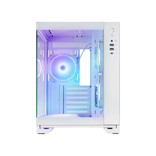 Obudowa VISIO GM-30W-T G-OP 6xwentylator ARGB biała