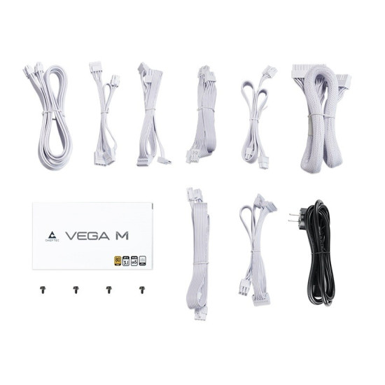 Zasilacz PPG-1000-CW VEGA M 1000W 80+ GOLD biały