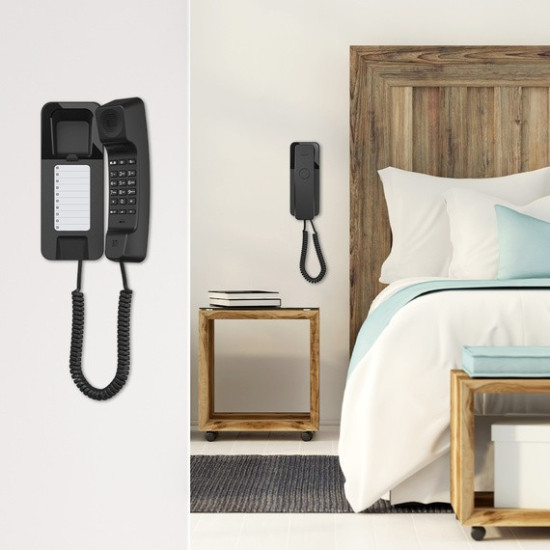 Telefon przewodowy Desk200 czarny 