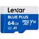 Karta pamiÄci microSD 64GB C10 A1 U3 V10 100MB/s Blue Plus