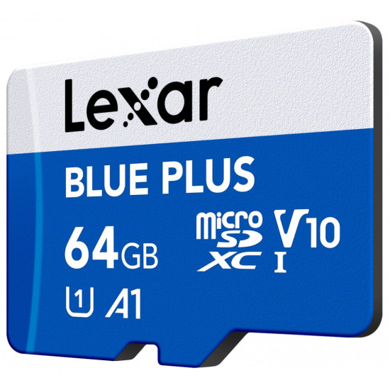 Karta pamiÄci microSD 64GB C10 A1 U3 V10 100MB/s Blue Plus