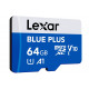 Karta pamiÄci microSD 64GB C10 A1 U3 V10 100MB/s Blue Plus
