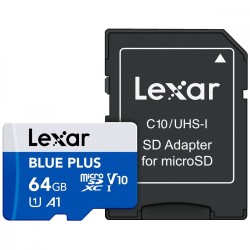 Karta pamiÄci microSD 64GB C10 A1 U3 V10 100MB/s Blue Plus
