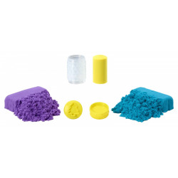 Piasek kinetyczny Wonder Factory Never Dry Sand Bag, Fioletowy, turkusowy