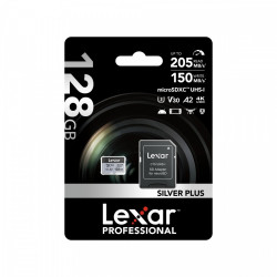 Karta pamiÄci microSD 128GB C10 A2 U3 V30 205/150MB/s Silver Plus