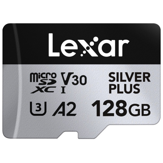 Karta pamiÄci microSD 128GB C10 A2 U3 V30 205/150MB/s Silver Plus