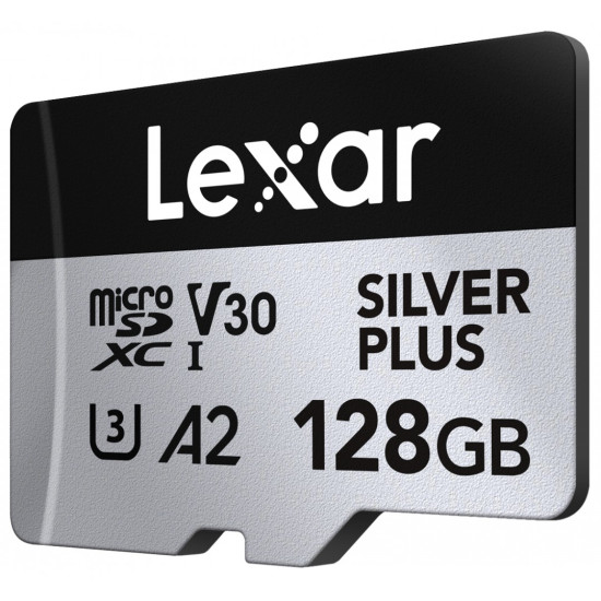 Karta pamiÄci microSD 128GB C10 A2 U3 V30 205/150MB/s Silver Plus
