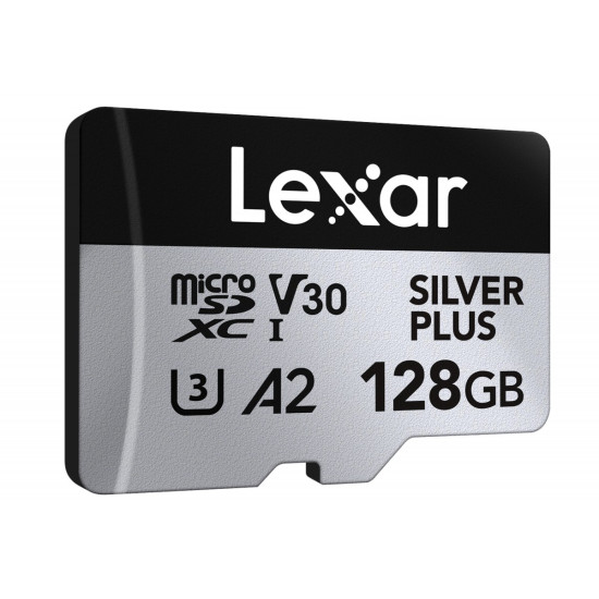 Karta pamiÄci microSD 128GB C10 A2 U3 V30 205/150MB/s Silver Plus