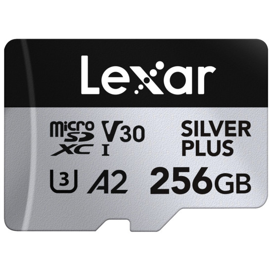 Karta pamiÄci microSD 256GB C10 A2 U3 V30 205/150MB/s Silver Plus