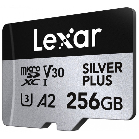 Karta pamiÄci microSD 256GB C10 A2 U3 V30 205/150MB/s Silver Plus