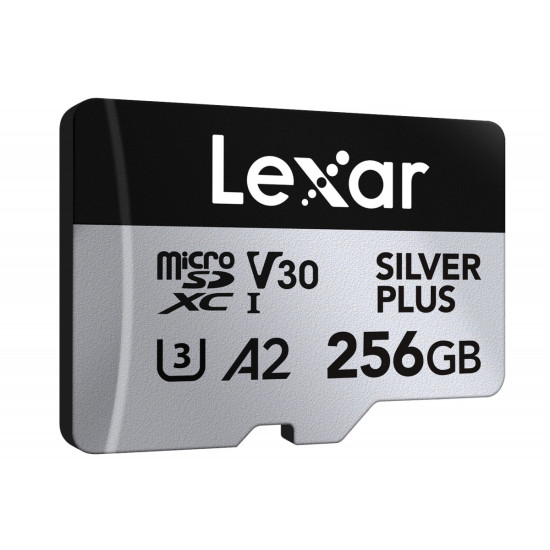 Karta pamiÄci microSD 256GB C10 A2 U3 V30 205/150MB/s Silver Plus