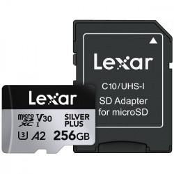 Karta pamiÄci microSD 256GB C10 A2 U3 V30 205/150MB/s Silver Plus