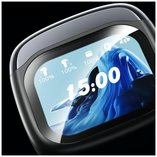 SĹuchawki bluetooth ENC TP100 5.4 TWS LCD czarne 