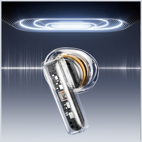 SĹuchawki bluetooth ENC TP100 5.4 TWS LCD czarne 