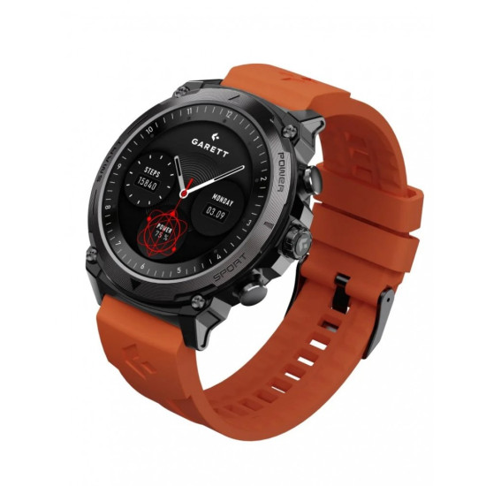 Smartwatch Garett Atom czarny stalowy 