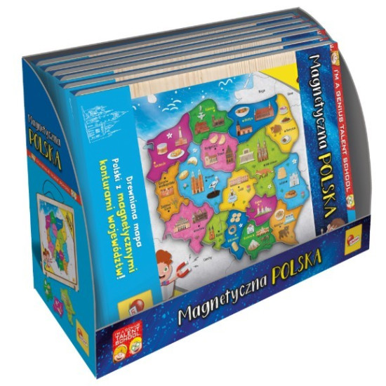 I'M A Genius Magnetyczna mapa Polski 