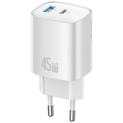 Ĺadowarka sieciowa T66 45W GaN CC290 USB-A + USB-C Fast charge 