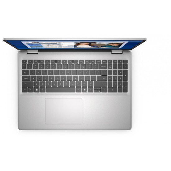 Laptop Dell 16 DC16256 W11P R5-220|16GB|512GB|AMD Radeon|FgrPr|WLAN+BT|16.0 FHD+|Backlit Kb|4C|65W|3YPS Platinum Silver (Metal)