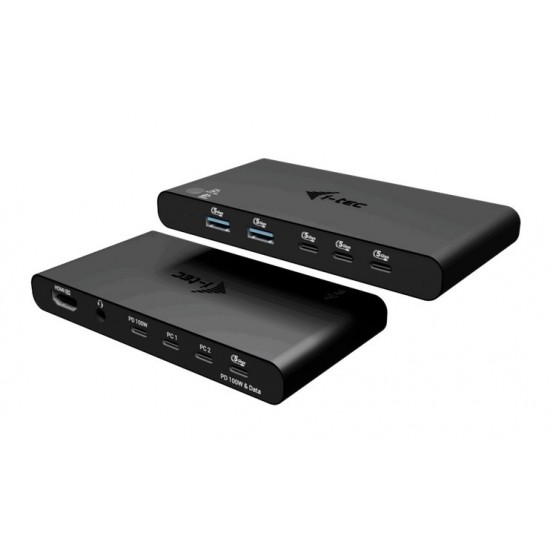 Stacja dokująca KVM Docking Station HDMI 2 Hosts Power Delivery 2x 100W 
