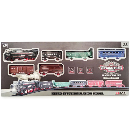 Pociąg Vintage z torem 19 elementów