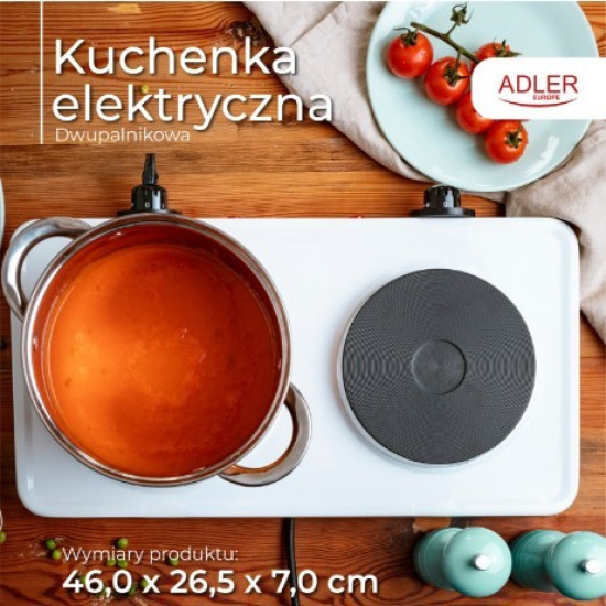 Kuchenka elektryczna dwupalnikowa    AD 6520 