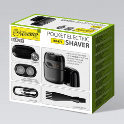 Golarka męska podróżna 2 głowice, USB  MR-671