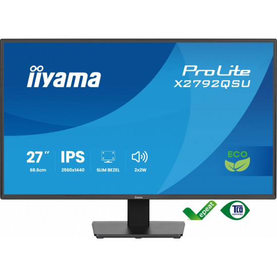 Monitor 27 cali X2792QSU-B1 IPS,QHD,120Hz,HDMI,DP, 350cd,1500:1,      cienkie ramki, 2xUSB 3.2, ErP B 