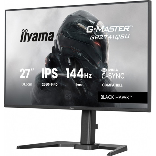Monitor 27 cali GB2741QSU-B1 IPS,QHD,144Hz,1ms,2xUSB,                Adaptive G-SYNC,HDMI,DP,350cd, HAS (150) PIVOT 