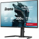 Monitor 27 cali GB2771QSU-B1 QHD,Fast IPS,200Hz,HAS (150) PIVOT,2xUSB 3.2,2xUSB C,0,5ms,2xHDMI,DP,350cd,Adaptive G-SYNC 1920x1080@48-240Hz DP only